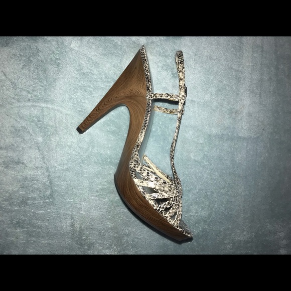 Jessica Simpson Strappy Python Heels - Picture 2 of 7